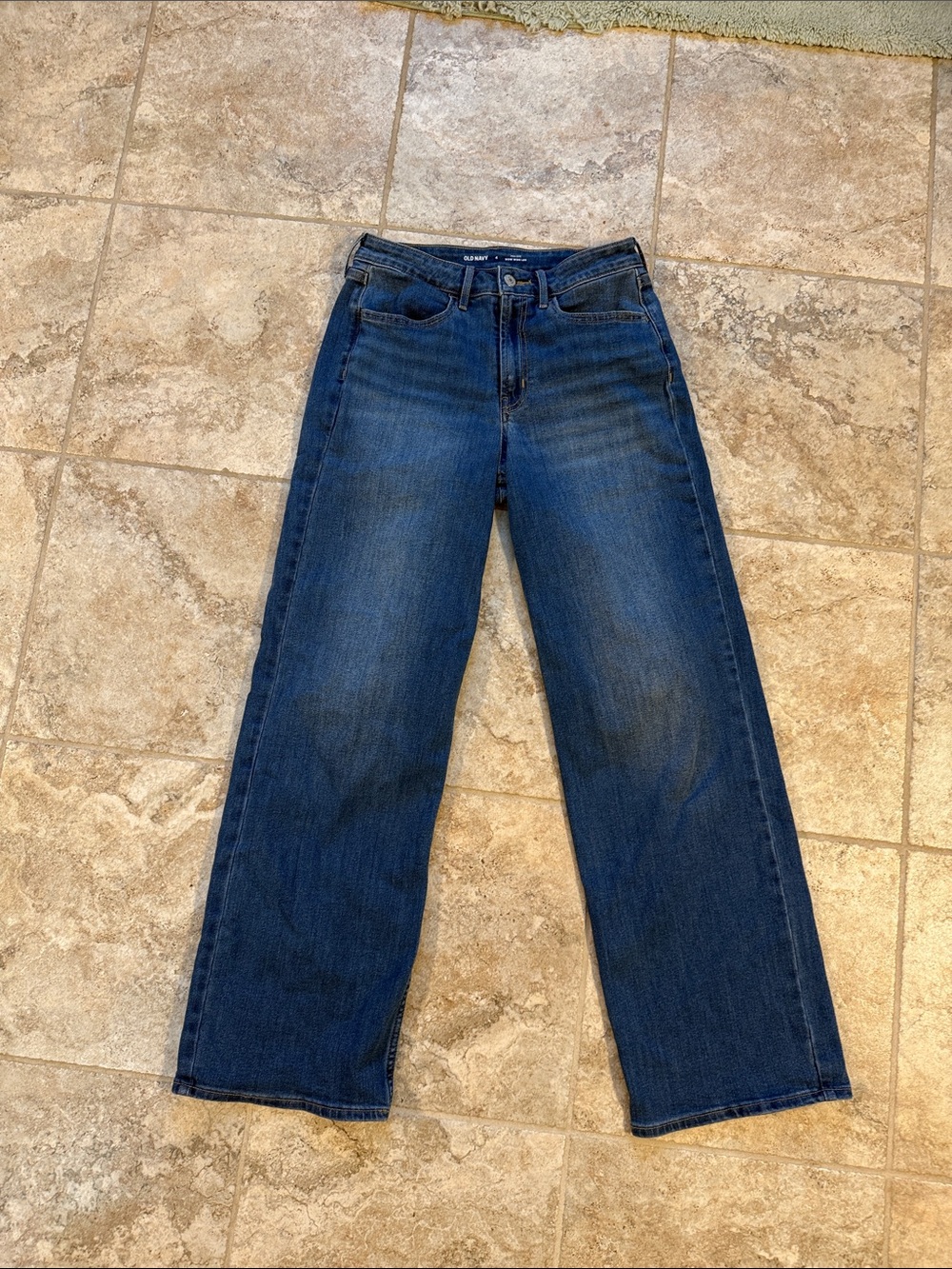 Old Navy Wow Wide Leg Dark Blue Women's Jeans